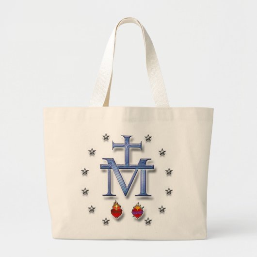 Miraculous Medal Grote Tote Bag (Voorkant)