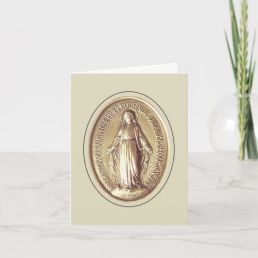 Miraculous Medal Kaart (Voorkant)