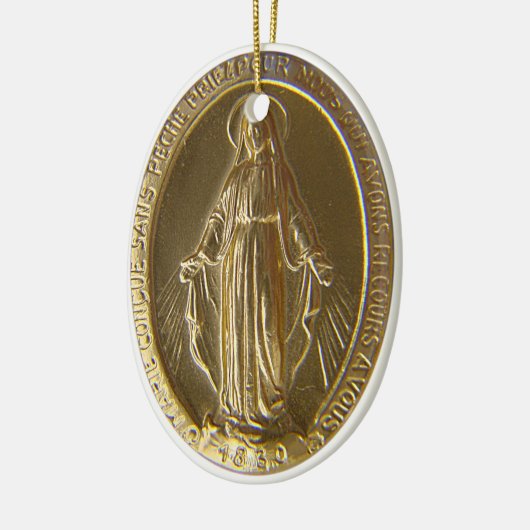 Miraculous Medal Keramisch Ornament (Links)