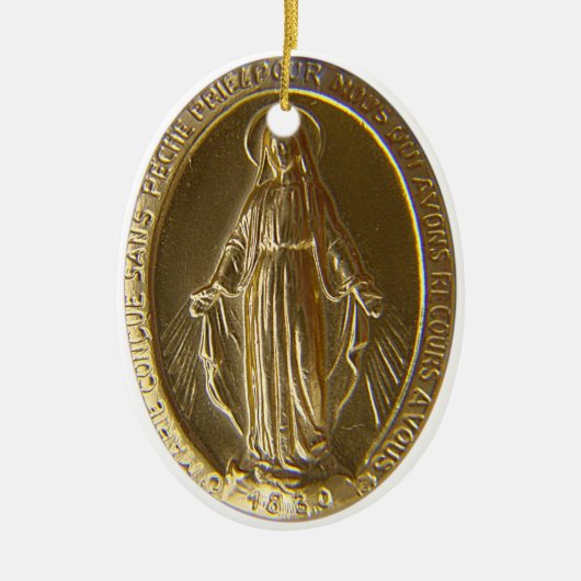 Miraculous Medal Keramisch Ornament (Voorkant)