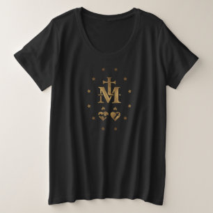 Miraculous Medal, Medal of Our Lady of Grace Grote Maat T-shirt