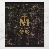 Miraculous Medal, Medal of Our Lady of Grace Wijn Etiket (Enkel label)