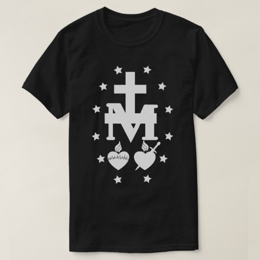 Miraculous Medal Of Immaculate Conception Catholic T-shirt (Design voorkant)