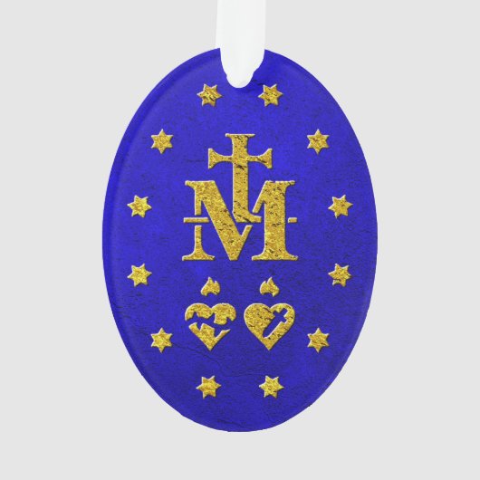 Miraculous Medal Ornament (achterkant)