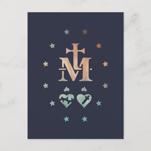 Miraculous Medal Our Lady of Grace Briefkaart (Voorkant)