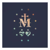 Miraculous Medal Our Lady of Grace Foto Afdruk (Voorkant)