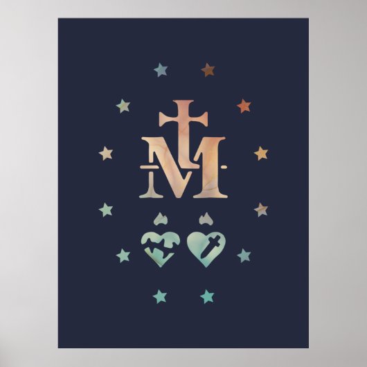 Miraculous Medal Our Lady of Grace Poster (Voorkant)