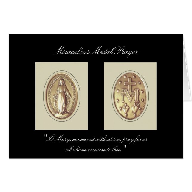 Miraculous Medal Prayer (Voorkant Horizontaal)