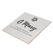 Miraculous Medal Prayer Ceramic Tile Tegeltje (Zijkant)