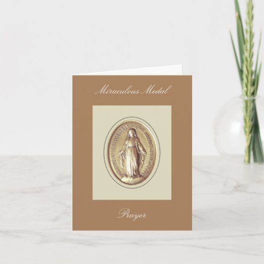 Miraculous Medal Prayer Kaart (Voorkant)