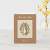 Miraculous Medal Prayer Kaart (Gele Bloem)
