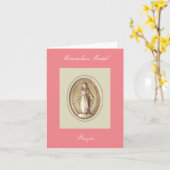 Miraculous Medal Prayer Kaart (Gele Bloem)