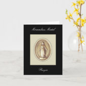 Miraculous Medal Prayer Kaart (Gele Bloem)