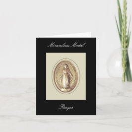 Miraculous Medal Prayer Kaart
