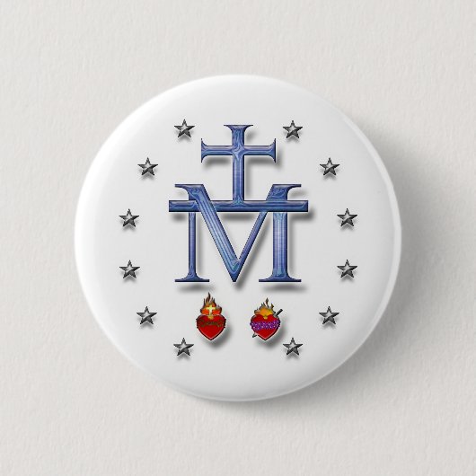 Miraculous Medal Ronde Button 5,7 Cm (Voorkant)