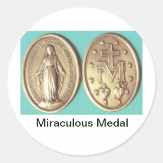 Miraculous Medal Ronde Sticker