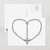 Miraculous Medal Rosary Briefkaart (Voorkant / Achterkant)