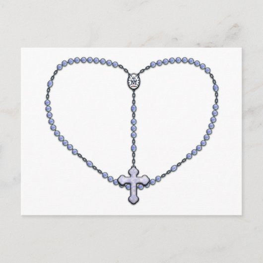 Miraculous Medal Rosary Briefkaart (Voorkant)