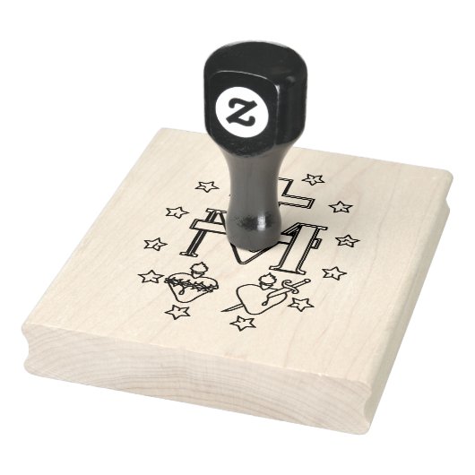 Miraculous Medal Rubber Stamp Rubberstempel (Stempel)