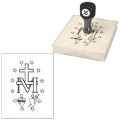 Miraculous Medal Rubber Stamp Rubberstempel (Gestempeld)