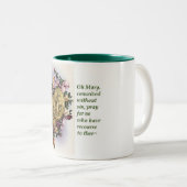 Miraculous Medal Tweekleurige Koffiemok (Voorkant rechts)