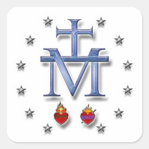 Miraculous Medal Vierkante Sticker