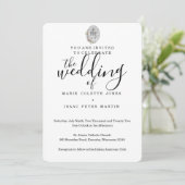 Miraculous Medal Wedding Kaart (Staand voorkant)