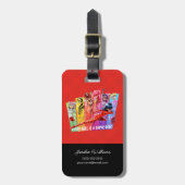 Miraculous Meisjes | Elk meisje is een Super Hero Bagagelabel (Voorkant verticaal)