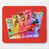 Miraculous Meisjes | Elk meisje is een Super Hero Muismat (Voorkant)