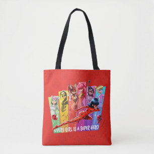 Miraculous Meisjes Elk meisje is een Super Hero Tote Bag