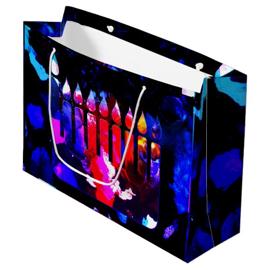 Miraculous Menorah Groot Cadeauzakje (Voorkant Gekanteld)