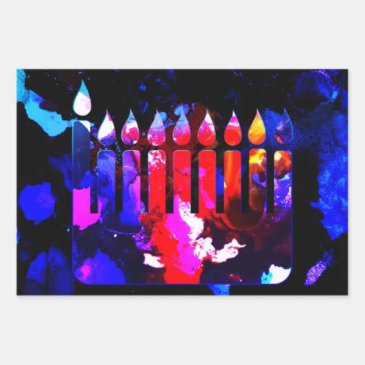 Miraculous Menorah Inpakpapier Vel (Voorkant)