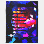 Miraculous Menorah Large Fleece Deken (Voorkant)