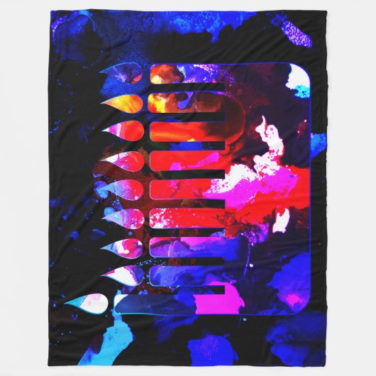 Miraculous Menorah Large Fleece Deken (Voorkant)