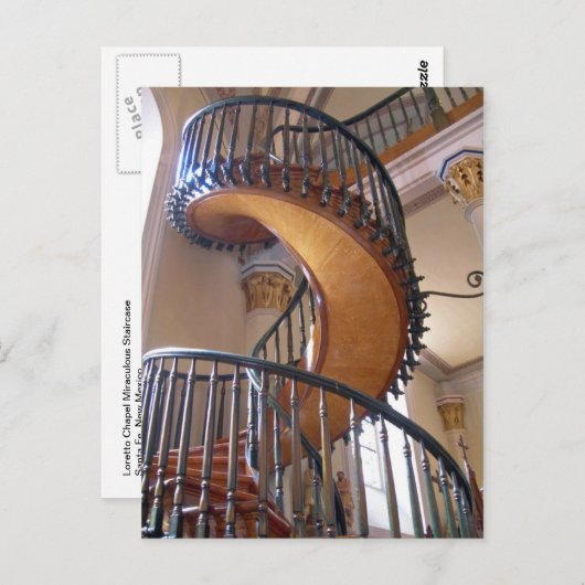 Miraculous Staircase, Loretto Chapel Santa Fe Briefkaart (Voorkant / Achterkant)