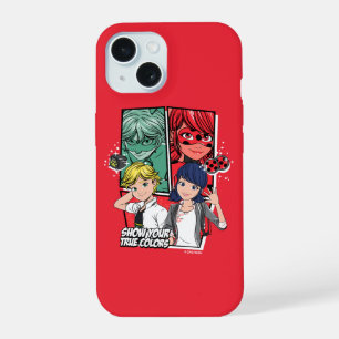 Miraculous Strip Marinette & Adrien Echte Kleuren iPhone 15 Case
