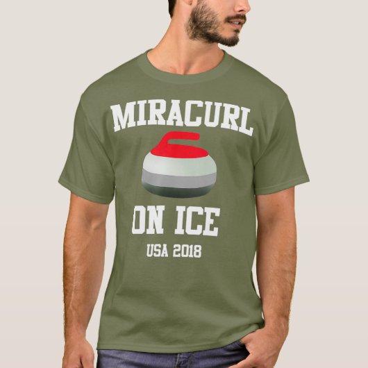 Miracurl on Ice USA Curling 2018 T-shirt (Voorkant)