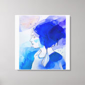 mirada de señorita valiente canvas afdruk (Voorkant)