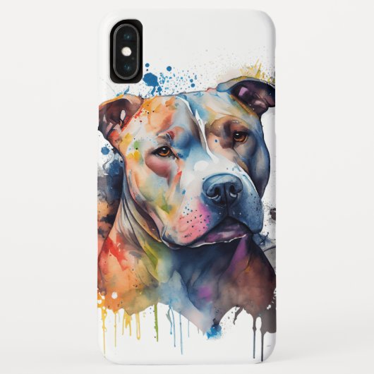 Mirada tierna + corazón fuerte: pitbull Case-Mate iPhone case (Achterkant)