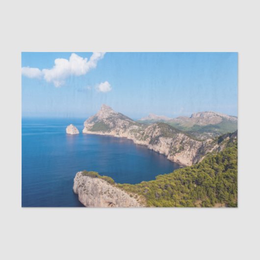 Mirador es Colomer in Cap de Formentor - Mallorca  Tissuepapier (Voorkant)