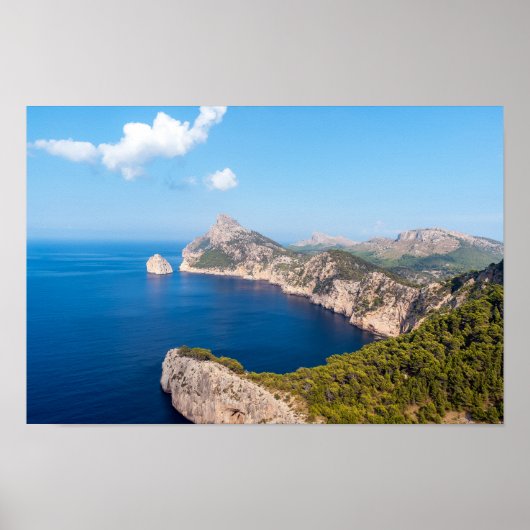 Mirador es Colomer in Pet de Formentor - Mallorca Poster (Voorkant)