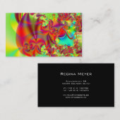 Mirador II Fractal Art: Rood en groen Visitekaartje (Voorkant / Achterkant)