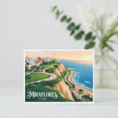 Miraflores Kliffen Lima Peru Briefkaart (Staand voorkant)