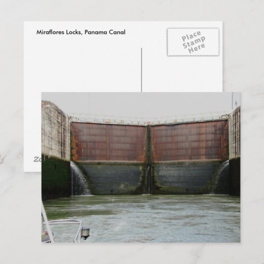 Miraflores Locks, Panama Canal Briefkaart (Voorkant / Achterkant)