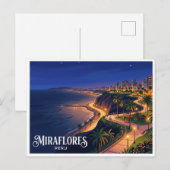 Miraflores Malecón Lima Peru Briefkaart (Voorkant / Achterkant)