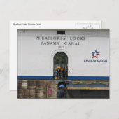 miraflores sloten panama canal briefkaart (Voorkant / Achterkant)