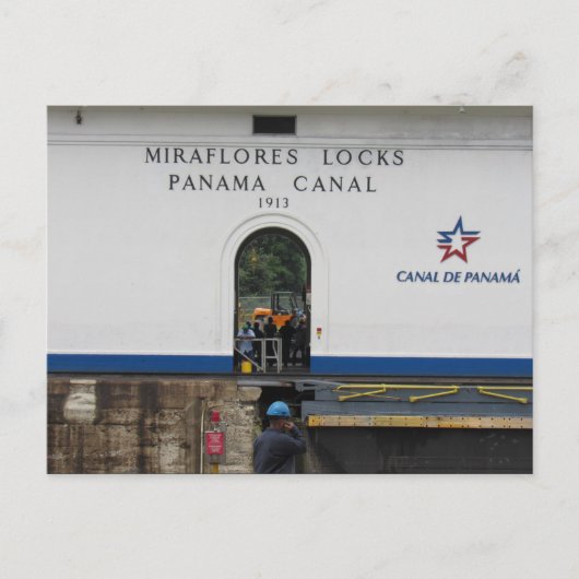 miraflores sloten panama canal briefkaart (Voorkant)
