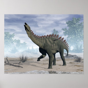 Miragaia dinosaur - 3D rendering Poster