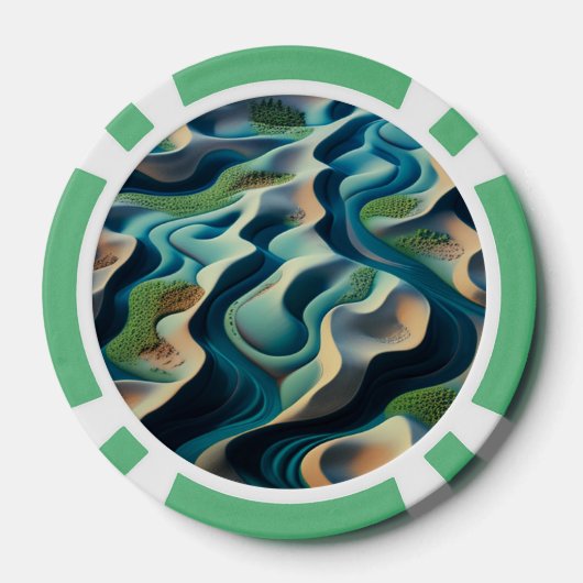 Mirage Currents Poker Chips (Achterkant)