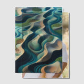 Mirage Currents Vellum Uitnodigingen (Offset (Koppel))